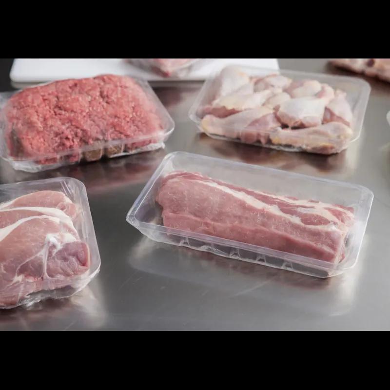 8P Meat Tray 10.182X7.938X1.5 IN 1 Compartment PET Clear Rectangle Rolled Rim 220/Case