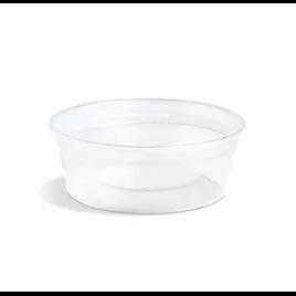 Classic Line Deli Container Base 8 OZ PP Clear Round Heavy Duty Microwave Safe Stackable Leak Resistant 1000/Case