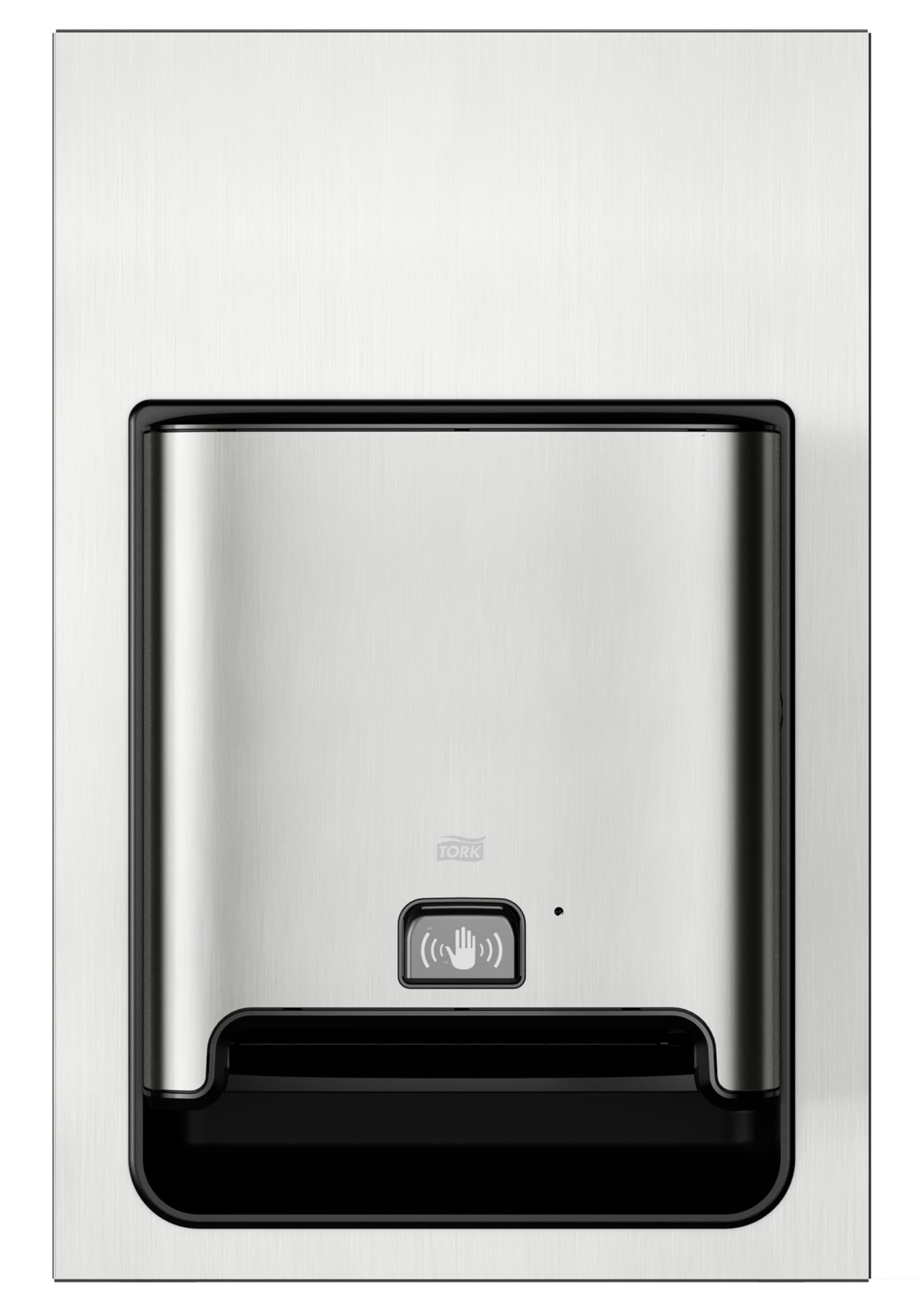 Tork H1 Paper Towel Dispenser 8X18X27 IN Wall Mount Hard Roll Recessed Automatic Touchless Intuition Sensor 1/Each