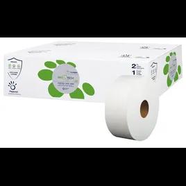Toilet Paper & Tissue Roll 3.5IN X700FT 2PLY White Embossed 7.83IN Roll 3.41IN Core Diameter 12 Rolls/Case