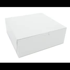 Bakery Box 8X8X3 IN Corrugated Paperboard White 250/Case