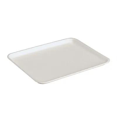 1.5 Meat Tray 1 Compartment Polystyrene Foam White 1000/Case