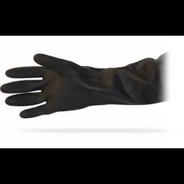 Food Service Gloves XL 16 IN Black 40MIL Heavy Duty Latex Unlined Raised Diamond Grip 1 Count/Pack 72 Count/Case