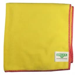 MicroWipe 4000 Cleaning Cloth 16X15 IN Heavy Duty Microfiber Red Yellow 10/Case