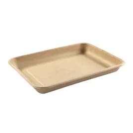 PrimeWare® Serving Tray 8.9X6.5X1 IN Molded Fiber Natural Rectangle 125 Count/Pack 4 Packs/Case 500 Count/Case