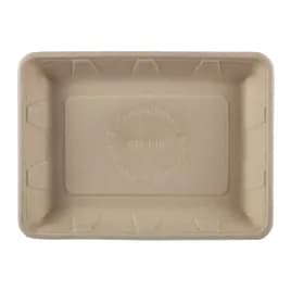 PrimeWare® Serving Tray 9.4X6.9X1.2 IN Molded Fiber Natural Rectangle 125 Count/Pack 2 Packs/Case 250 Count/Case