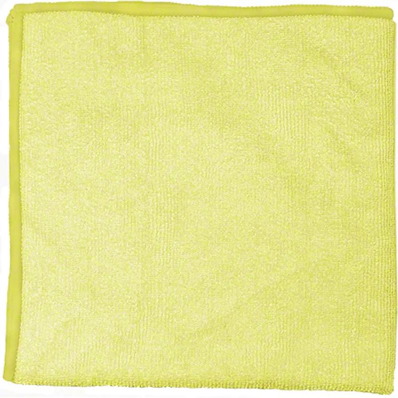 Cleaning Cloth 16X16 IN 300GM Microfiber Yellow 12/Pack
