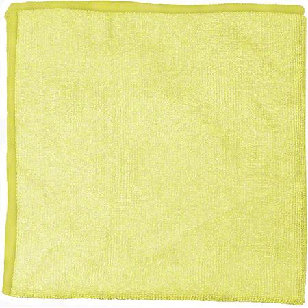 Cleaning Cloth 16X16 IN 300GM Microfiber Yellow 12/Pack