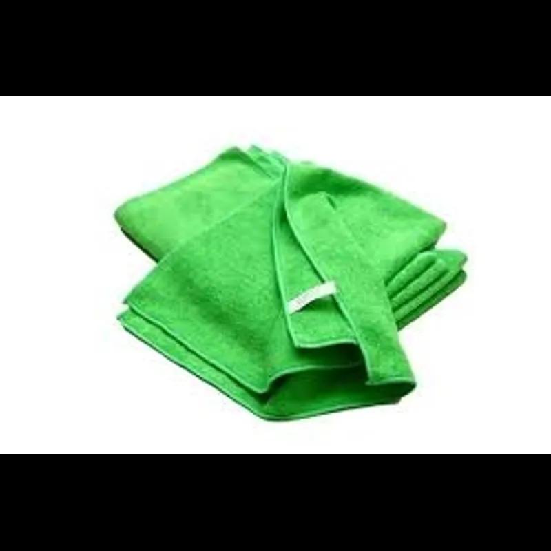 Cleaning Cloth 6X16 IN 250GM Microfiber Green 12/Pack