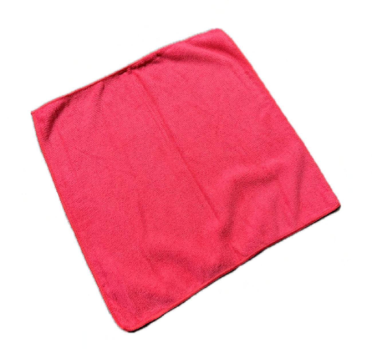 Cleaning Cloth 16X16 IN 250GM Microfiber Red 12/Pack