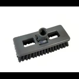 Scrub Brush 10 IN Plastic Gray Swivel 1/Each