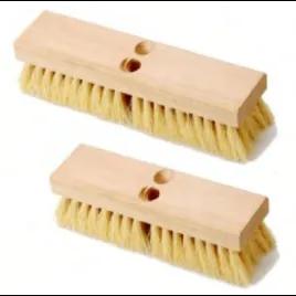 Deck Brush 10 IN Plastic Yellow 2 IN Trim 1/Each