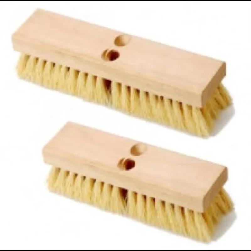 Deck Brush 10 IN Plastic Yellow 2 IN Trim 1/Each