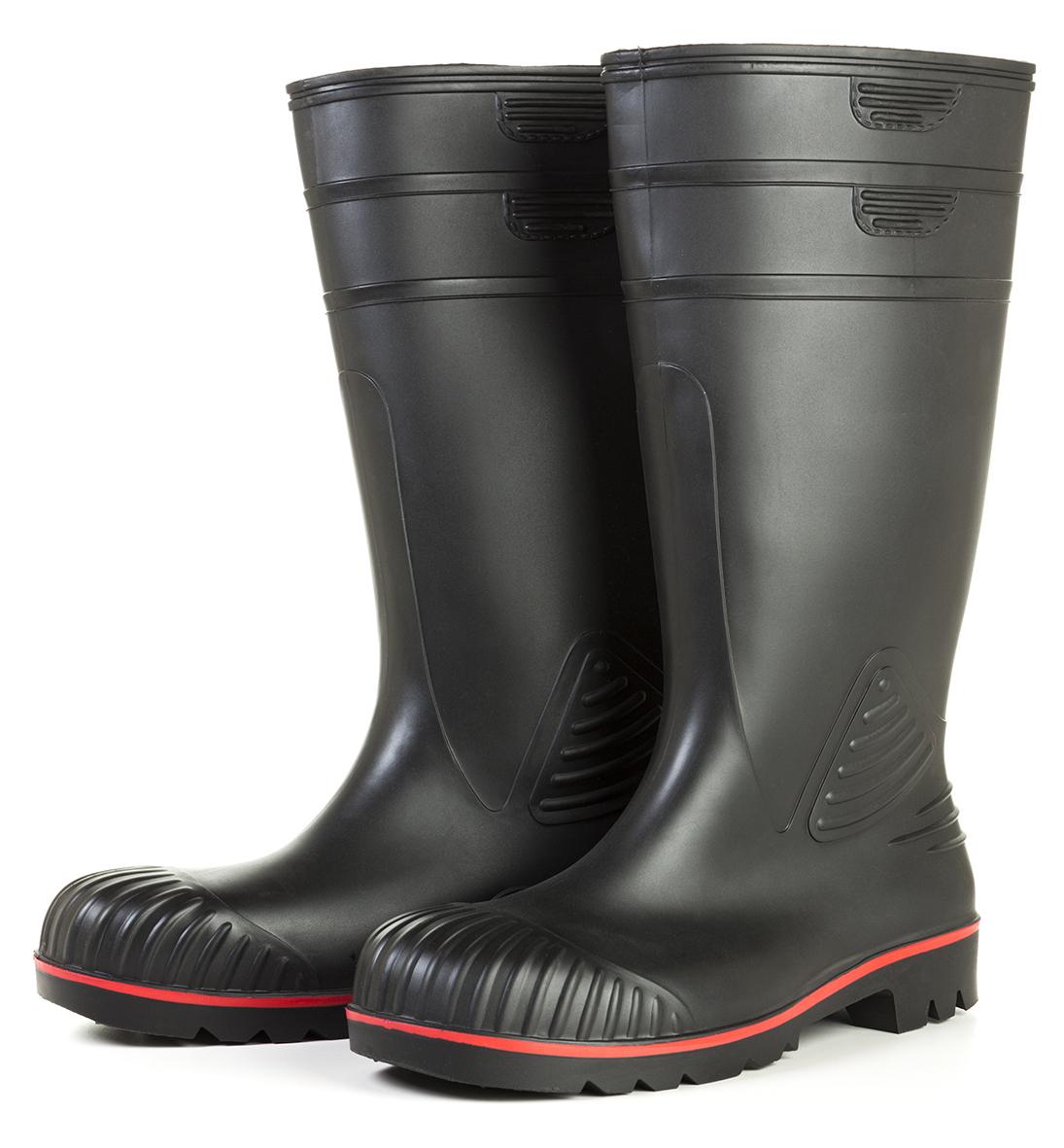 Boot 8 Black Rubber 1/Pair