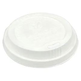 89-Series Lid Dome CPLA White For Hot Cup With Hole 1000/Case