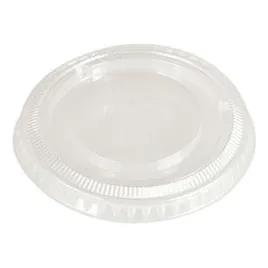 Lid Flat Plastic Clear Round For 1.5-2-2.5 OZ Souffle & Portion Cup 2500/Case