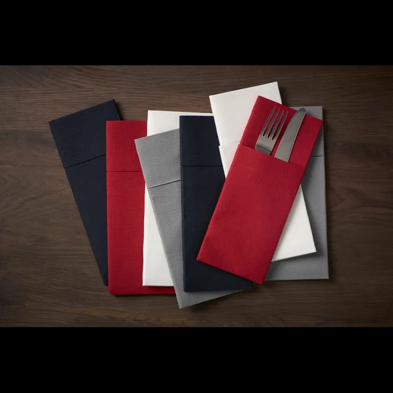 Duniletto® Napkins 13X16 IN Black Airlaid Paper Slim 260/Case