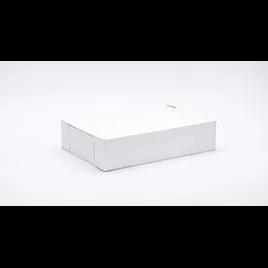 Easy Lock Cake Box 13X9X3 IN SUS Paperboard CRB White Rectangle Lock Corner 1-Piece 100/Bundle