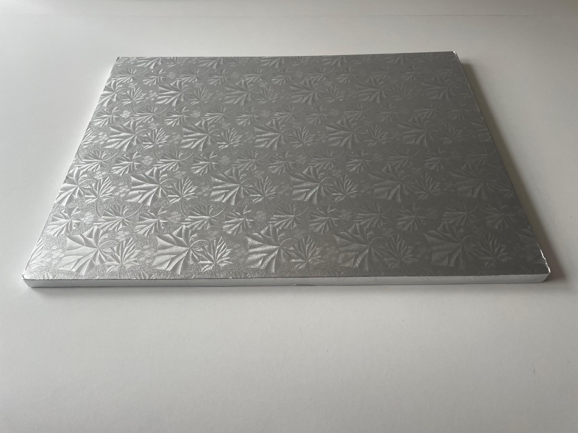 Cake Board 16X20 IN Silver Rectangle 12/Case