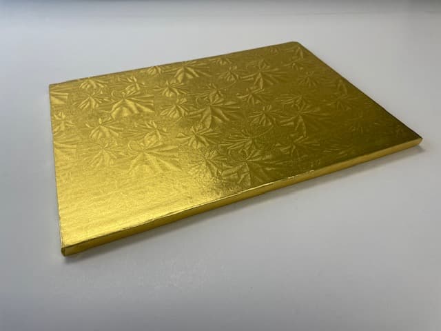 Cake Board 16X20 IN Gold Rectangle 12/Case