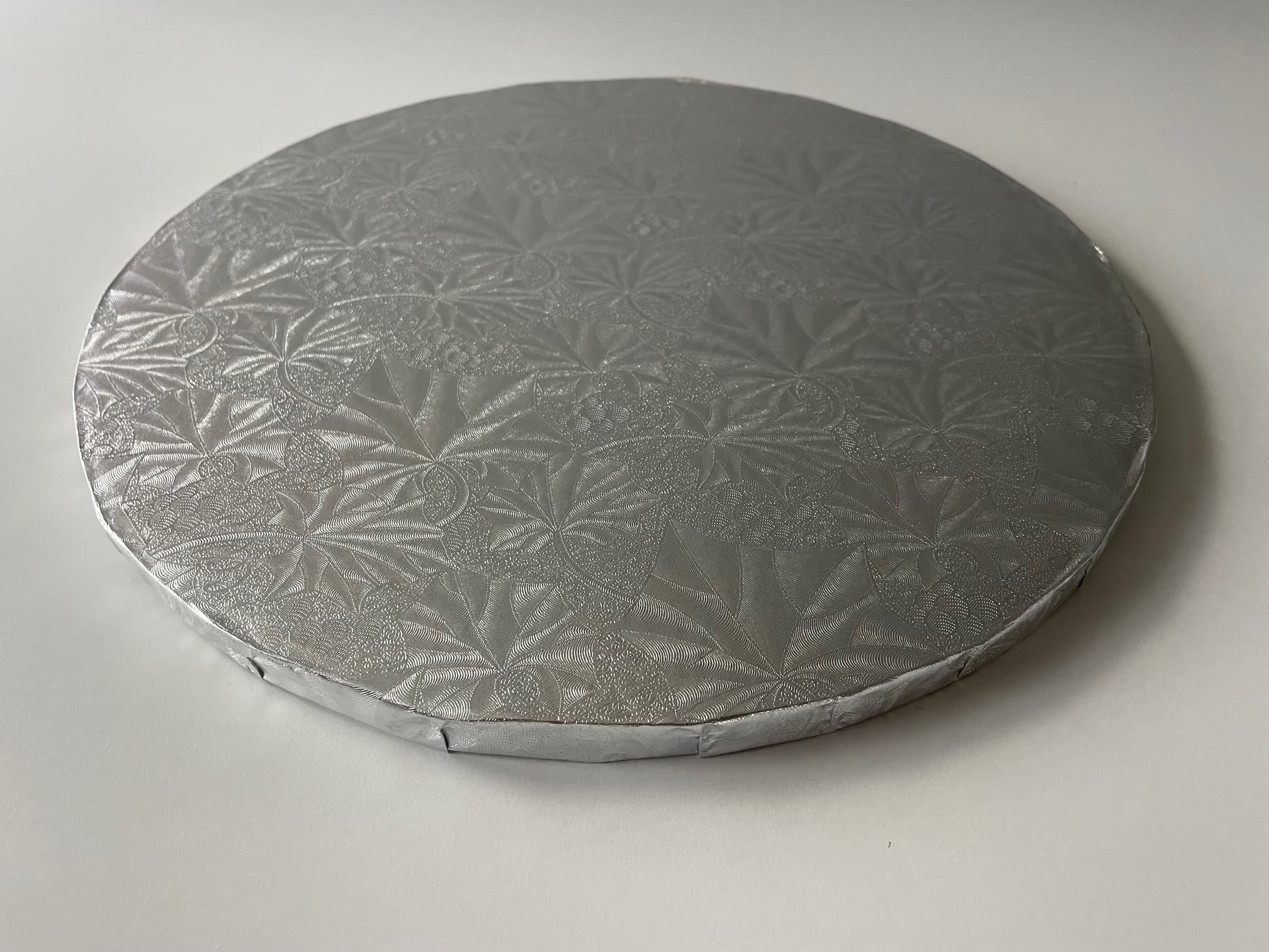 Cake Board 26X0.5 IN Silver Round 12/Case