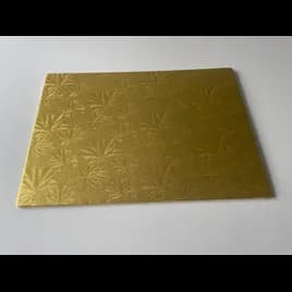 Cake Board 12X16 IN Gold Rectangle Double Wall 50/Case