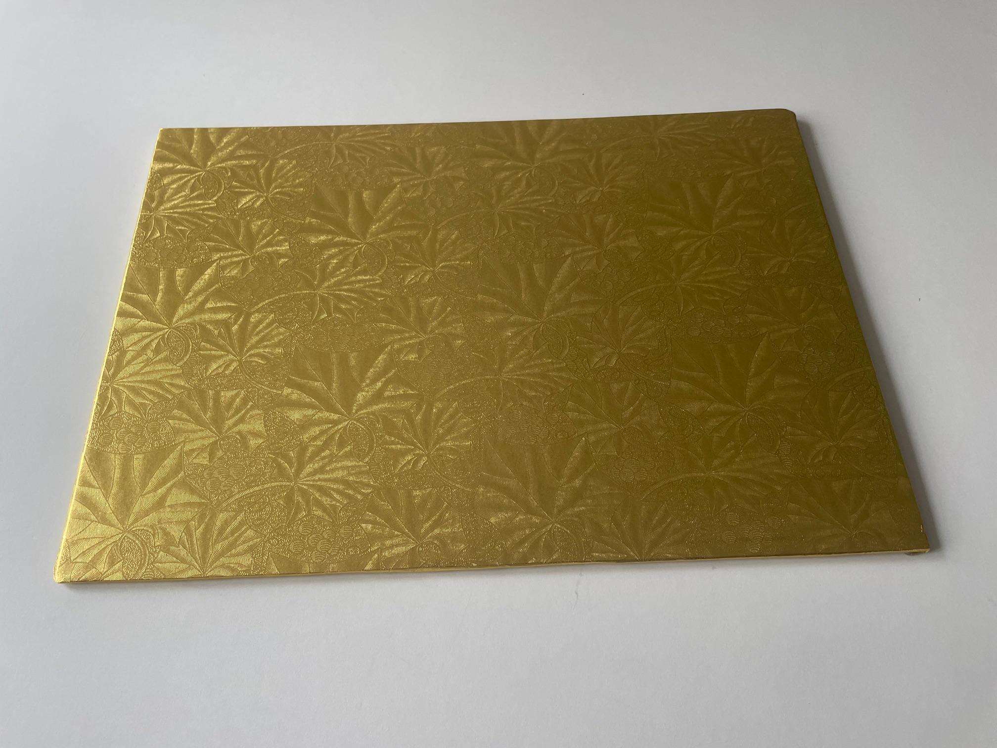 Cake Board 12X16 IN Gold Rectangle Double Wall 50/Case