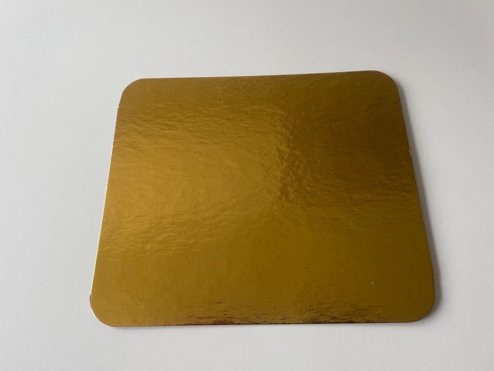 Cake Board 10.75X9.5 IN Gold 80 Point Thin 200/Case
