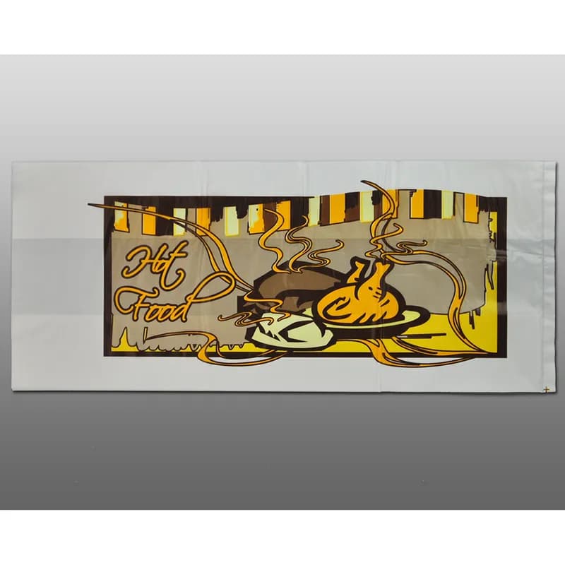 Hot Food Bag 6X4X14 IN HDPE 8# 1.25MIL FDA Compliant Gusset 1000/Case