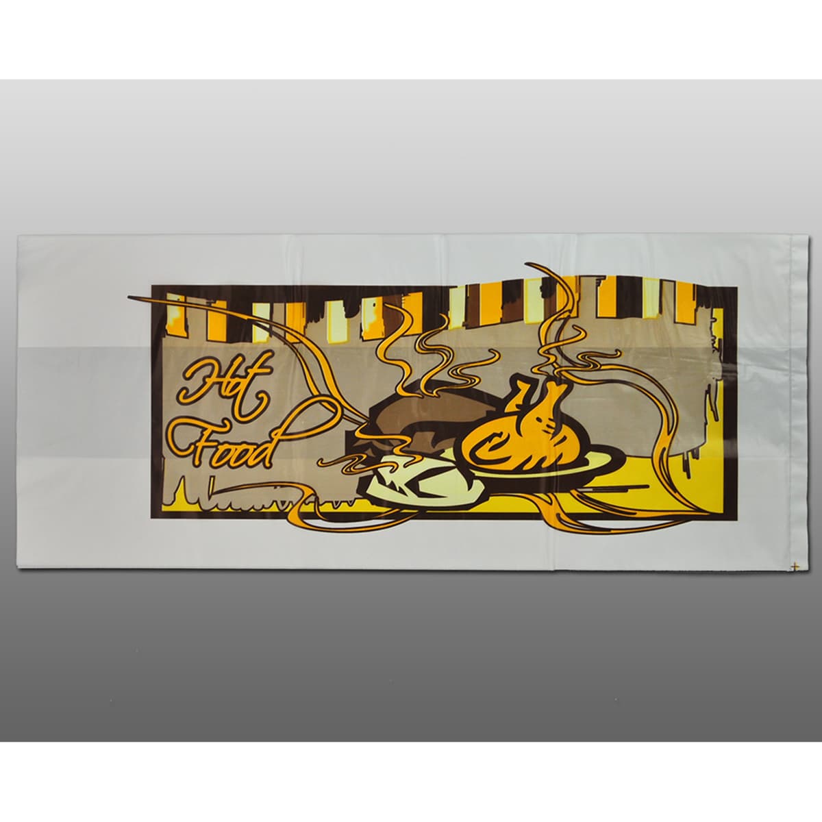 Hot Food Bag 6X4X14 IN HDPE 8# 1.25MIL FDA Compliant Gusset 1000/Case