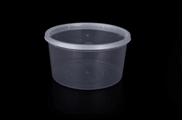 Deli Container Base & Lid Combo With Flat Lid 32 OZ Plastic Round 240/Case