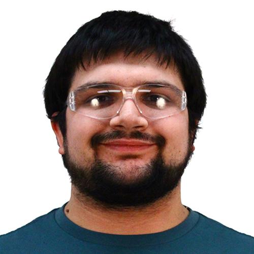 Pro-Guard® Glasses Clear PC With Clear Wraparound Frame Clear Lens 12/Box