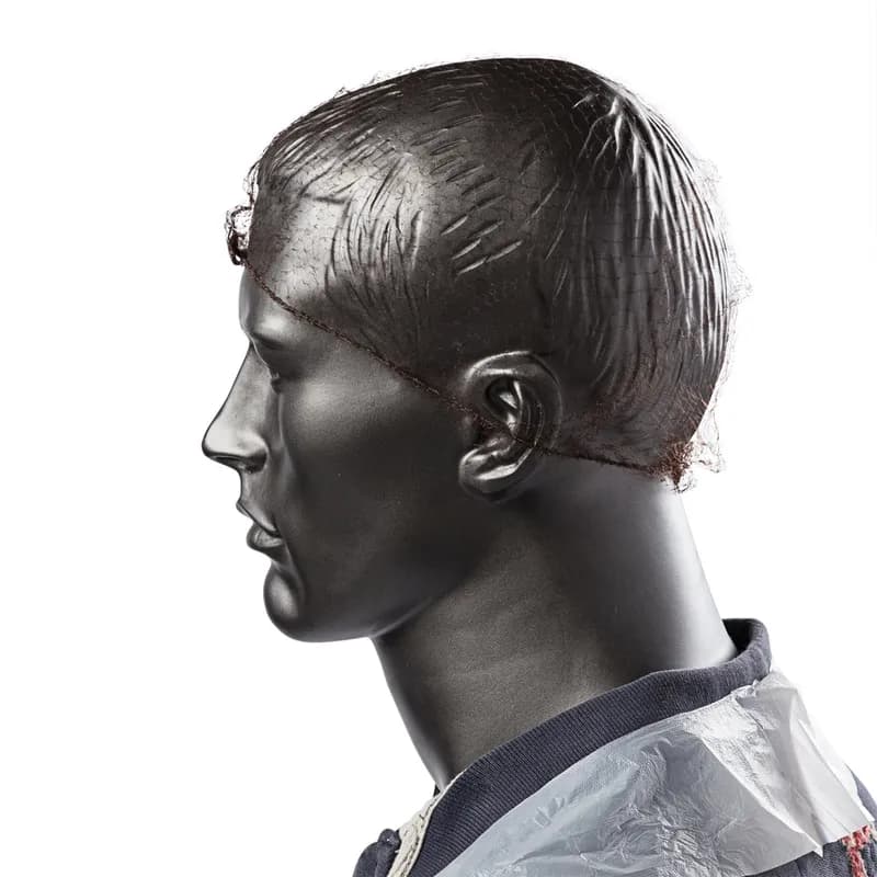 Hairnet 24 IN Brown Light Weight Nylon 144 Count/Pack 20 Packs/Case 2880 Count/Case