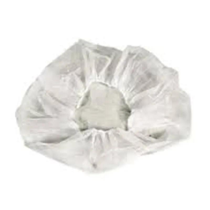 Bouffant Cap 24 IN White Non-Woven Polyester Fiber 1000/Case