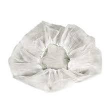 Bouffant Cap 24 IN White Non-Woven Polyester Fiber 1000/Case