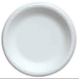 Plate 10.25 IN Polystyrene Foam White Round 500/Case