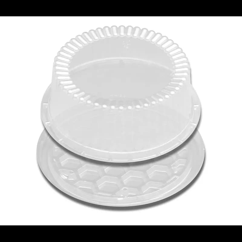 DisplayCake® Cake Container & Lid Combo 7 IN Clear Shallow 180/Case