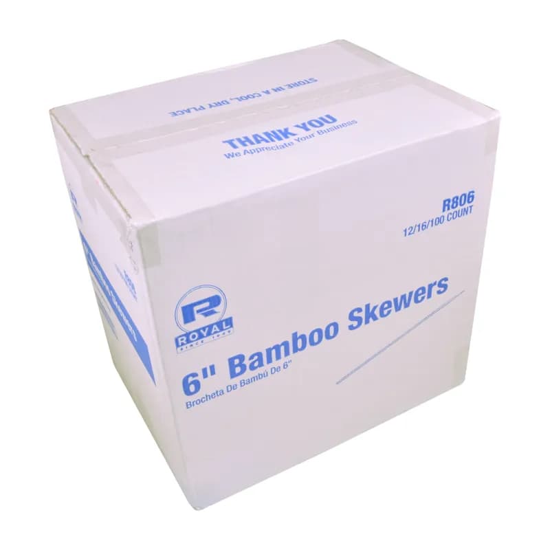 Skewer 6 IN Bamboo 19200/Case