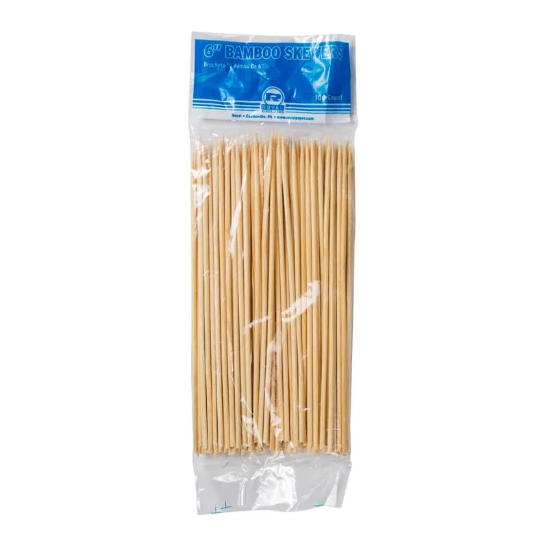 Skewer 6 IN Bamboo 19200/Case