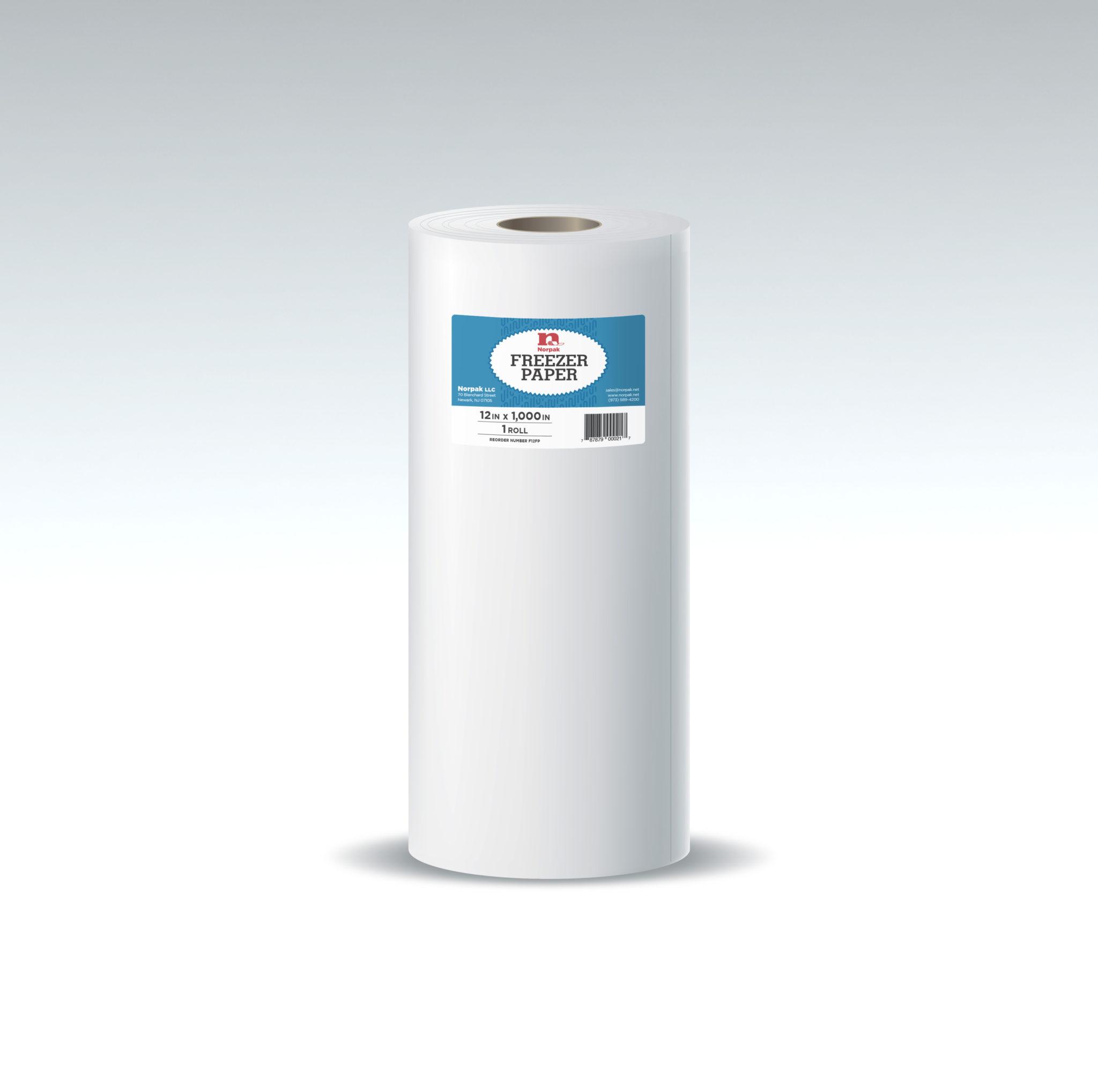 Freezer Paper Roll 24IN X1000FT 40#/5 White Standard 1/Roll