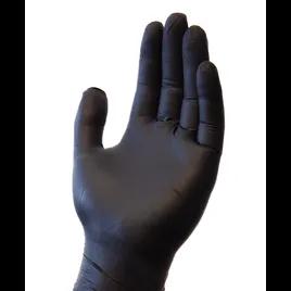 Gloves Medium (MED) Black Economy Nitrile Rubber Disposable Powder-Free 1000/Case