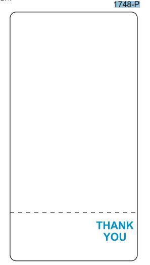 Scale Label 2.61X4.1 IN Rectangle Perforated 7500/Case