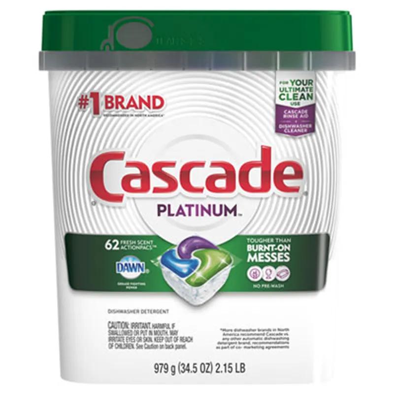 Cascade® ActionPacs Fresh Scent Dishmachine Detergent 34.5 FLOZ Pod 186/Case