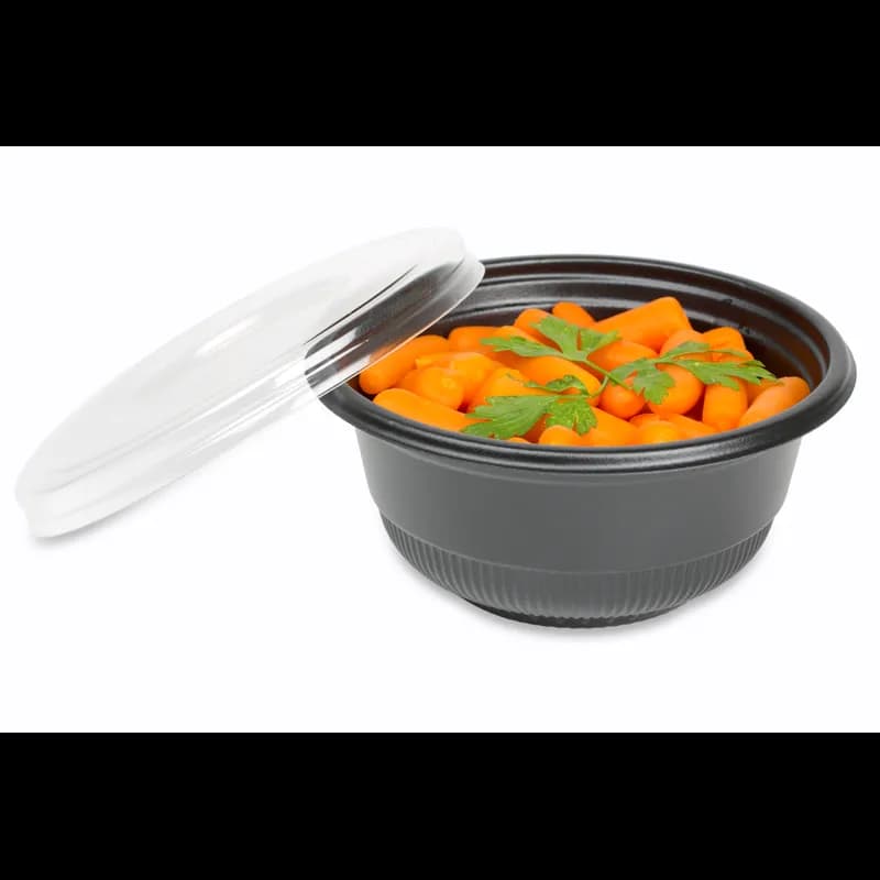 Lid Flat OPS Clear For 16-20-22 OZ Bowl Vented 500/Case