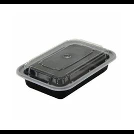 Take-Out Container Base 16 OZ Black Rectangle Microwave Safe 150/Case