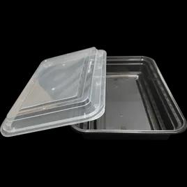 Take-Out Container Base 28 OZ Black Rectangle Microwave Safe 150/Case