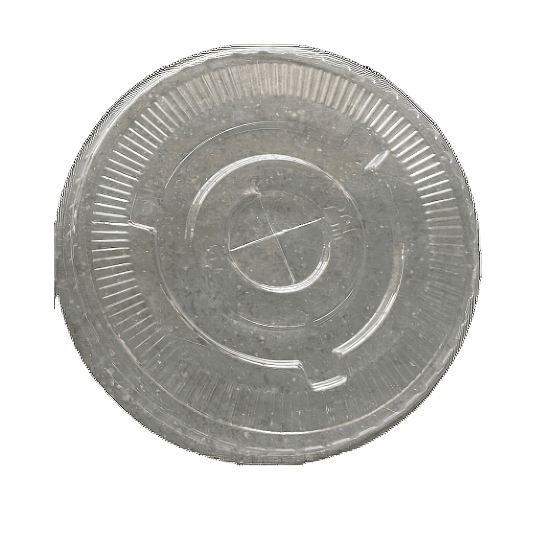 Lid Flat PET Clear For 10 OZ Cup Slotted 1000/Case
