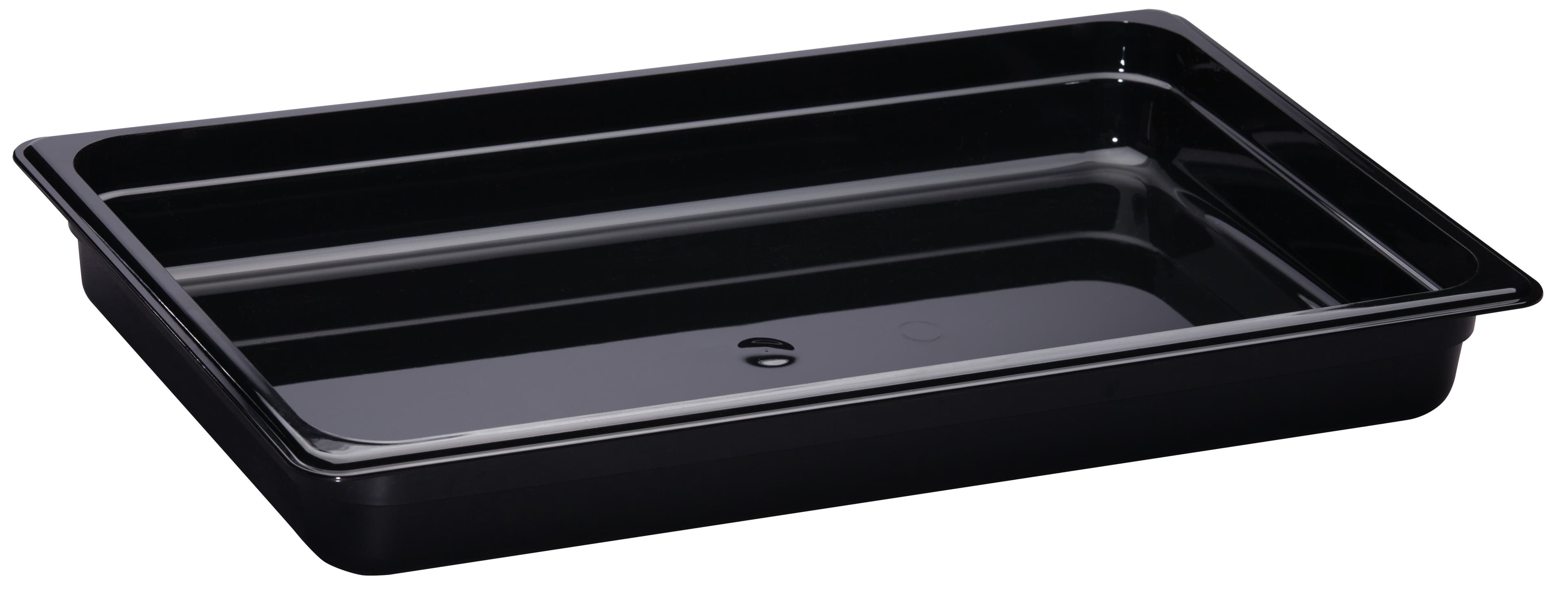 Camwear® Food Pan Full 2 IN Black 6/Case