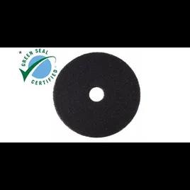 3M Scotch-Brite Stripping Pad 11X1 IN Black Non-Woven Polyester Fiber Natural Fiber 175-600 RPM 5/Case