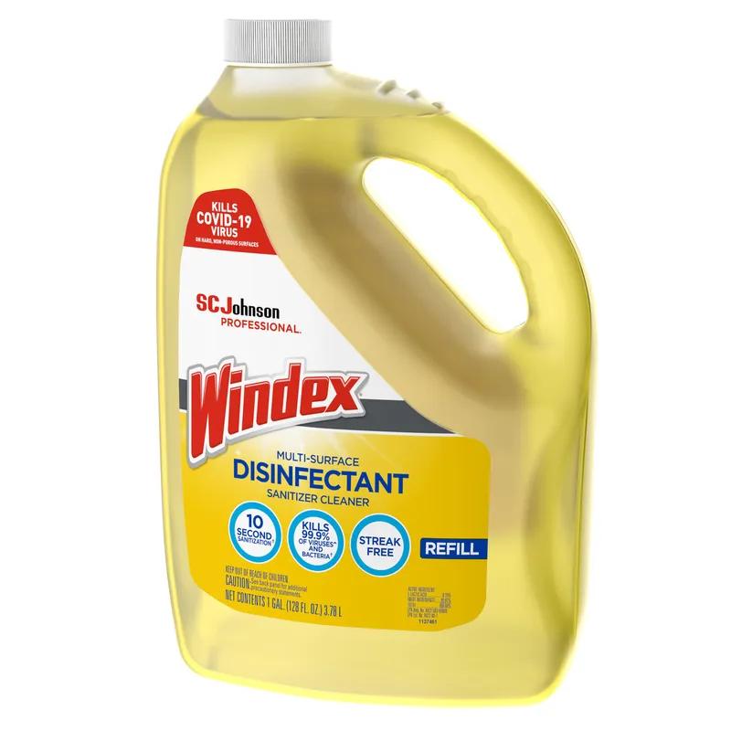 Windex® Citrus Scent Disinfectant Cleaner Sanitizer 1 GAL Multi Surface Liquid 4/Case
